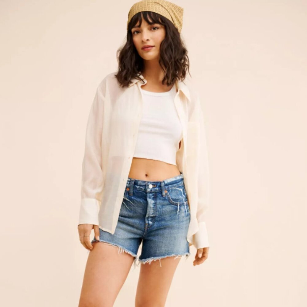 Anthropologie RE/DONE 90's Low Slung Shorts, NWT